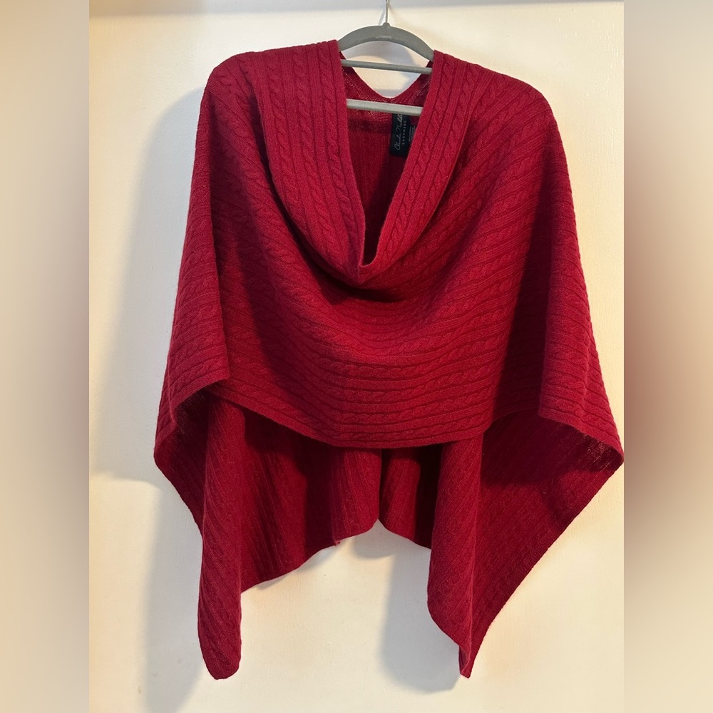 Claudia Nichole Red Cashmere Shawl/Scarf
